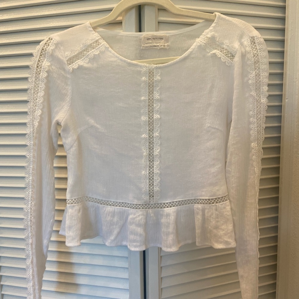 Urban Outfitters White Lace Top Size XS - Picture 10 of 13